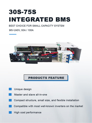 GCE 75S 100A 144v Entegre BMS Lifepo4 / NMC / LTO Piller Yüksek Voltajlı Pil Yönetim Sistemi