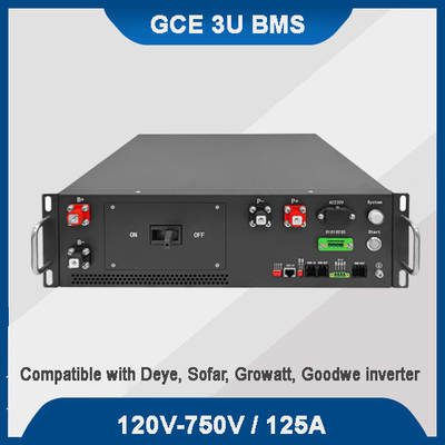 GCE BMS 160S 512V Pil Yönetim Sistemi Deye Sofar Inverter 125A ile çalışmak Enerji Depolama Sistemi için 16S BMU ile