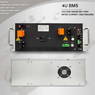 4U durum genel Yüksek Voltajlı Pil Yönetim Sistemi Bms 576V 250A