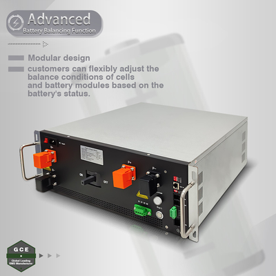 GCE BMS 768V 125A 4U Master BMS yüksek voltajlı Lityum Pasif Denge 19 inç BMS UPS Relay Contactor Koruması için
