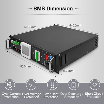 RS485 Lityum Pil Yönetim Sistemi Bms 90S 288V 50A 12S 15S 16S 24S BMU ile