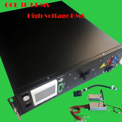 384V 125A Bms Yüksek Voltaj 3U Kutusu ile 3.5 Inç Ekran Rs485 CAN İletişim