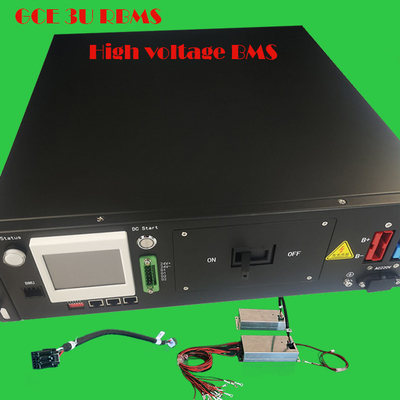 3U 19 inç Pil Paketi BMS, Lifepo4 için 480V 125A Pil Yönetim Sistemi